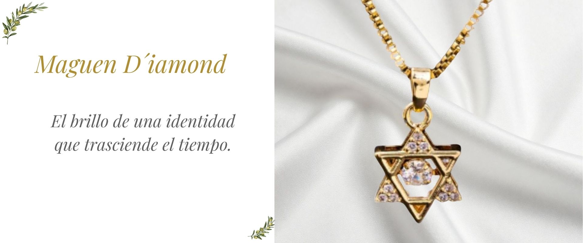 Collar Maguen David Diamond con Circonita blanca