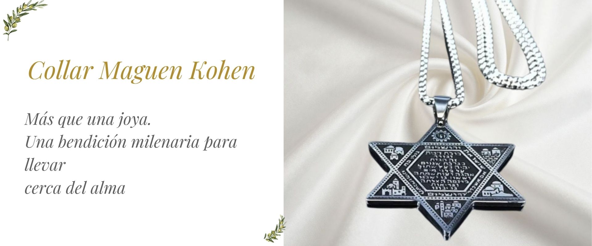 Collar Magen Kohen plata