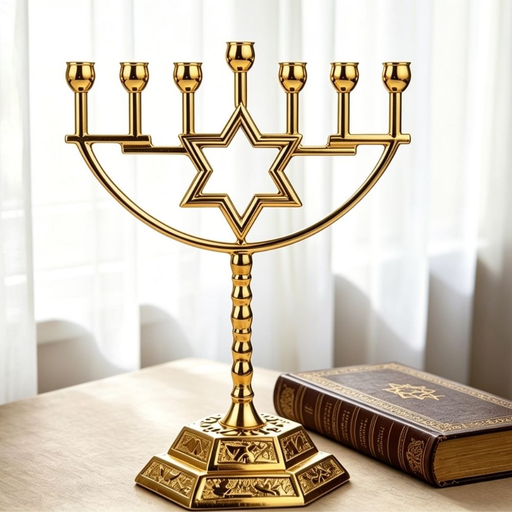 menorah-candelabro-de-jerusalen luminaria candelabro Menorah Candelabro de Jerusalén luminaria de Israel candelabro